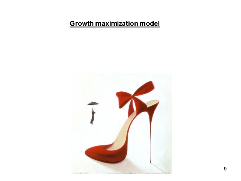Growth maximization model 9